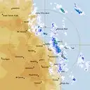 Live Cairns Weather Radar - 128km - Rain Rate