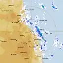 Live Cairns Weather Radar - 128km - Rain Rate