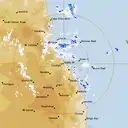 Live Cairns Weather Radar - 128km - Rain Rate