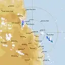 Live Cairns Weather Radar - 128km - Rain Rate