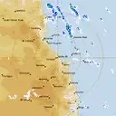 Live Cairns Weather Radar - 128km - Rain Rate
