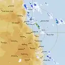 Live Cairns Weather Radar - 128km - Rain Rate