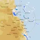 Live Cairns Weather Radar - 128km - Rain Rate