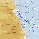 Live Cairns Weather Radar - 128km - Rain Rate