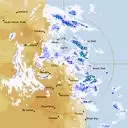 Live Cairns Weather Radar - 128km - Rain Rate