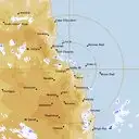 Live Cairns Weather Radar - 128km - Rain Rate