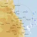 Live Cairns Weather Radar - 128km - Rain Rate