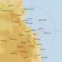 Live Cairns Weather Radar - 128km - Rain Rate