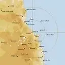 Live Cairns Weather Radar - 128km - Rain Rate
