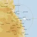 Live Cairns Weather Radar - 128km - Rain Rate