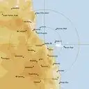 Live Cairns Weather Radar - 128km - Rain Rate
