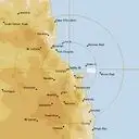 Live Cairns Weather Radar - 128km - Rain Rate