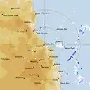 Live Cairns Weather Radar - 128km - Rain Rate
