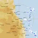 Live Cairns Weather Radar - 128km - Rain Rate