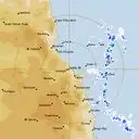 Live Cairns Weather Radar - 128km - Rain Rate