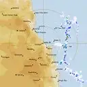 Live Cairns Weather Radar - 128km - Rain Rate