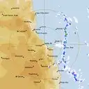 Live Cairns Weather Radar - 128km - Rain Rate