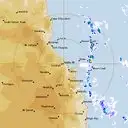 Live Cairns Weather Radar - 128km - Rain Rate