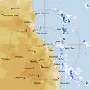 Live Cairns Weather Radar - 128km - Rain Rate