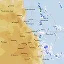 Live Cairns Weather Radar - 128km - Rain Rate