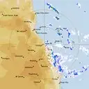 Live Cairns Weather Radar - 128km - Rain Rate