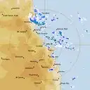 Live Cairns Weather Radar - 128km - Rain Rate