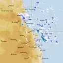 Live Cairns Weather Radar - 128km - Rain Rate