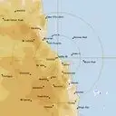 Live Cairns Weather Radar - 128km - Rain Rate