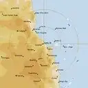 Live Cairns Weather Radar - 128km - Rain Rate