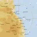 Live Cairns Weather Radar - 128km - Rain Rate