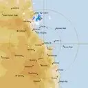 Live Cairns Weather Radar - 128km - Rain Rate