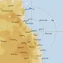 Live Cairns Weather Radar - 128km - Rain Rate