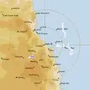 Live Cairns Weather Radar - 128km - Rain Rate