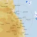 Live Cairns Weather Radar - 128km - Rain Rate