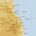 Live Cairns Weather Radar - 128km - Rain Rate