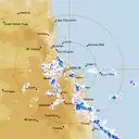Live Cairns Weather Radar - 128km - Rain Rate