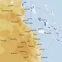 Live Cairns Weather Radar - 128km - Rain Rate