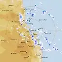 Live Cairns Weather Radar - 128km - Rain Rate