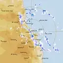 Live Cairns Weather Radar - 128km - Rain Rate
