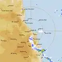 Live Cairns Weather Radar - 128km - Rain Rate