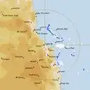 Live Cairns Weather Radar - 128km - Rain Rate