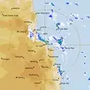 Live Cairns Weather Radar - 128km - Rain Rate