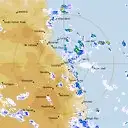 Live Cairns Weather Radar - 128km - Rain Rate
