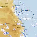 Live Cairns Weather Radar - 128km - Rain Rate