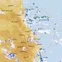 Live Cairns Weather Radar - 128km - Rain Rate