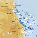Live Cairns Weather Radar - 128km - Rain Rate
