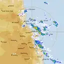 Live Cairns Weather Radar - 128km - Rain Rate