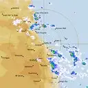 Live Cairns Weather Radar - 128km - Rain Rate