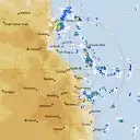 Live Cairns Weather Radar - 128km - Rain Rate
