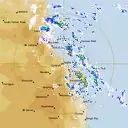 Live Cairns Weather Radar - 128km - Rain Rate